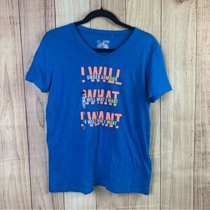 Under Armour Blue Short Sleeve Tee with Graphic Design‎